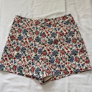 Endless Rose Large Floral Roses Lined High Waist Shorts ~ Coquette Garden